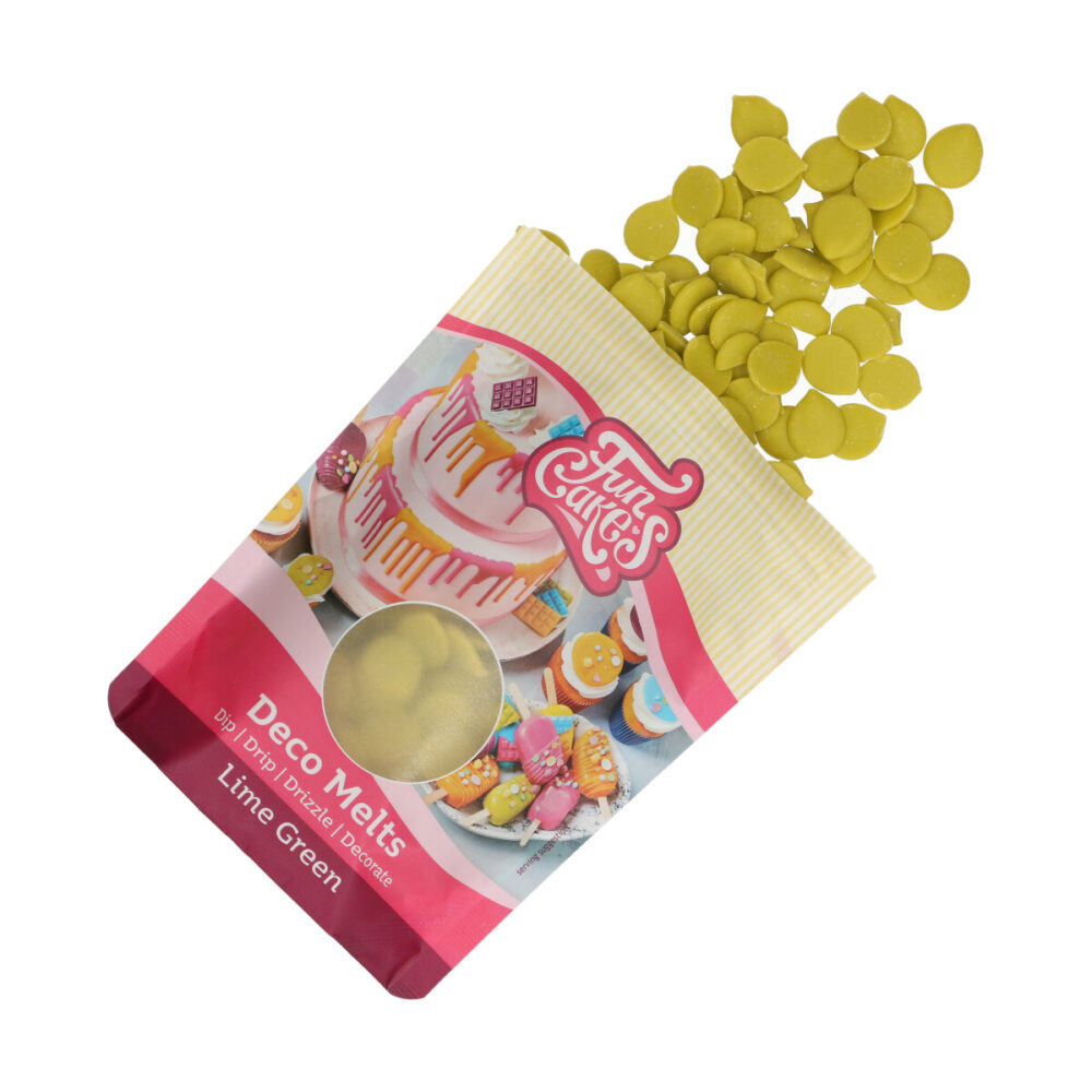 F25135 FunCakes Deco Melts Lime Green 250g Melts