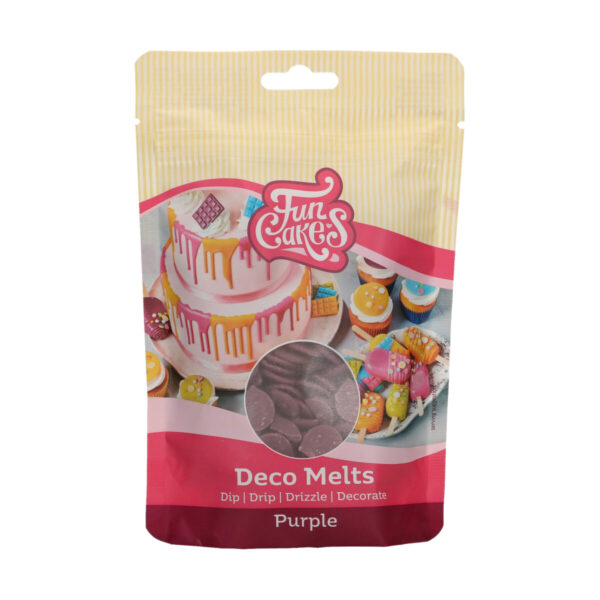 F25145 FunCakes Deco Melts Purple 250g Bag