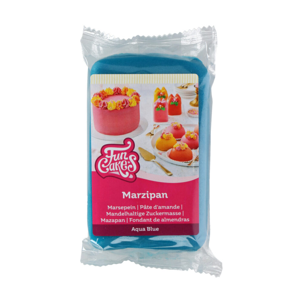 F28130 FunCakes Marzipan Aqua Blue 250g