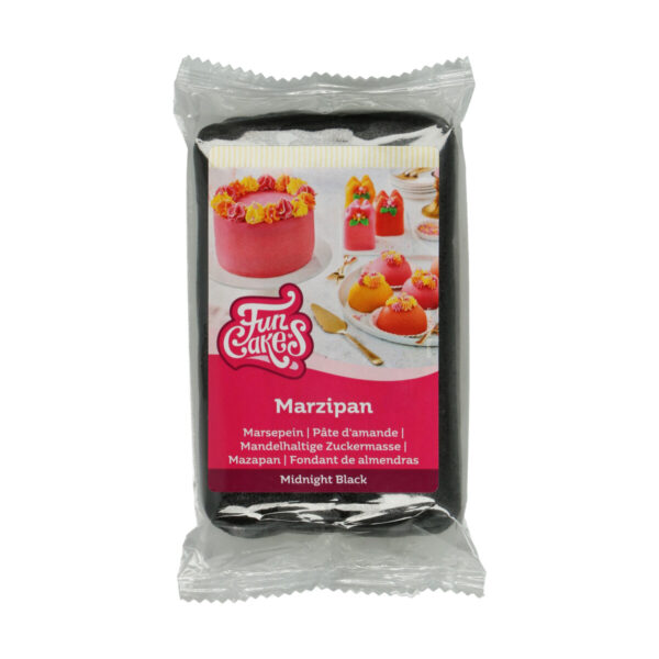 F28135 FunCakes Marzipan Midnight Black 250g