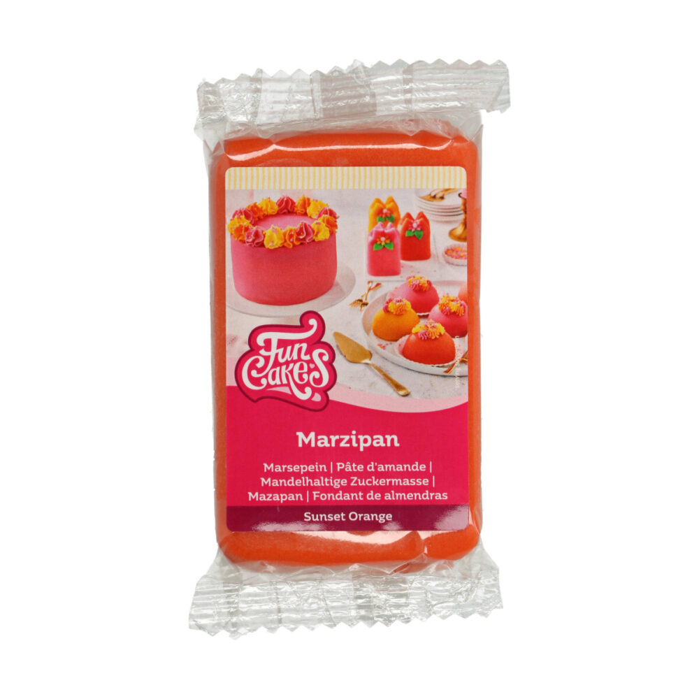 F28140 FunCakes Marzipan Sunset Orange 250g