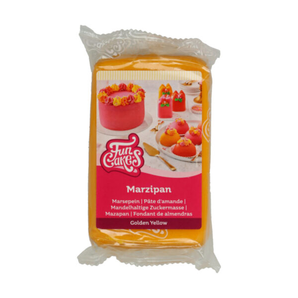 F28145 FunCakes Marzipan Golden Yellow 250g