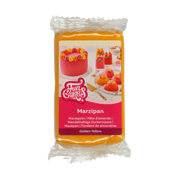 F28145 FunCakes Marzipan Golden Yellow 250g