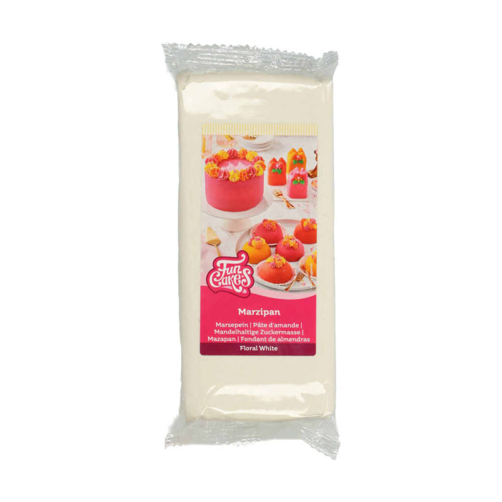 F28190 FunCakes Marzipan Floral White 1kg