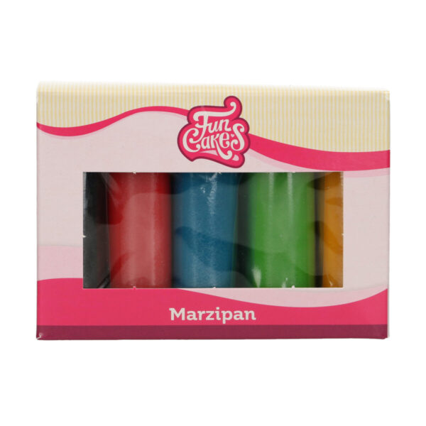 F28200 FunCakes Marzipan Multipack Essential Colours 5x100g