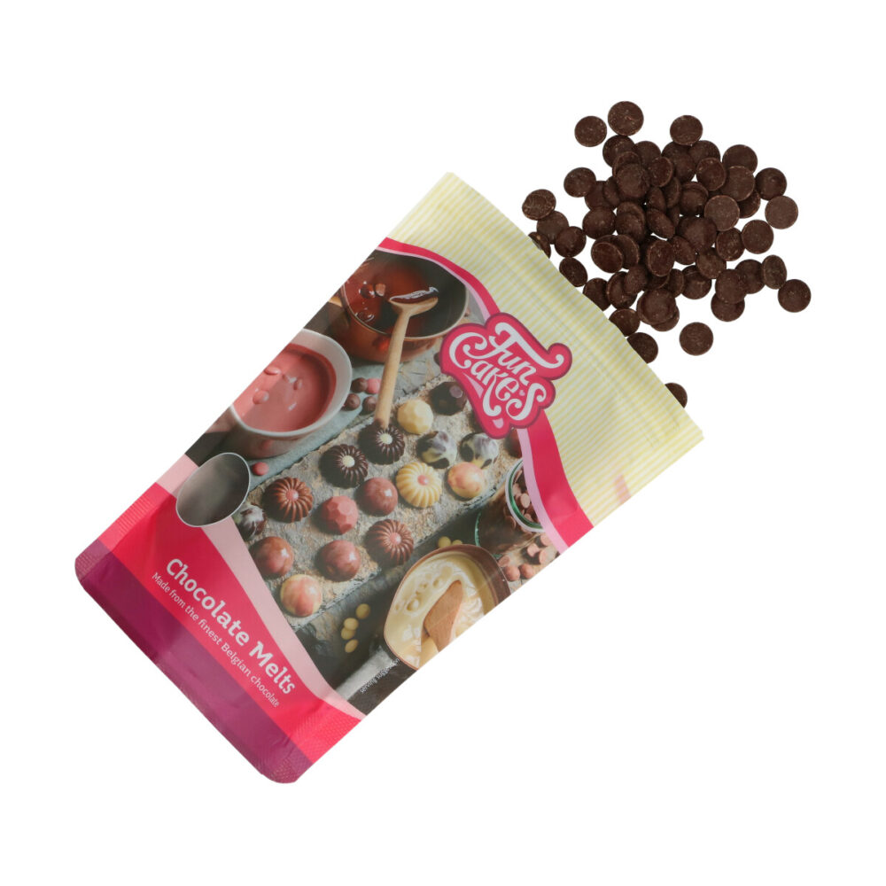 F30105 FunCakes Chocolate Melts Dark 350g Melts