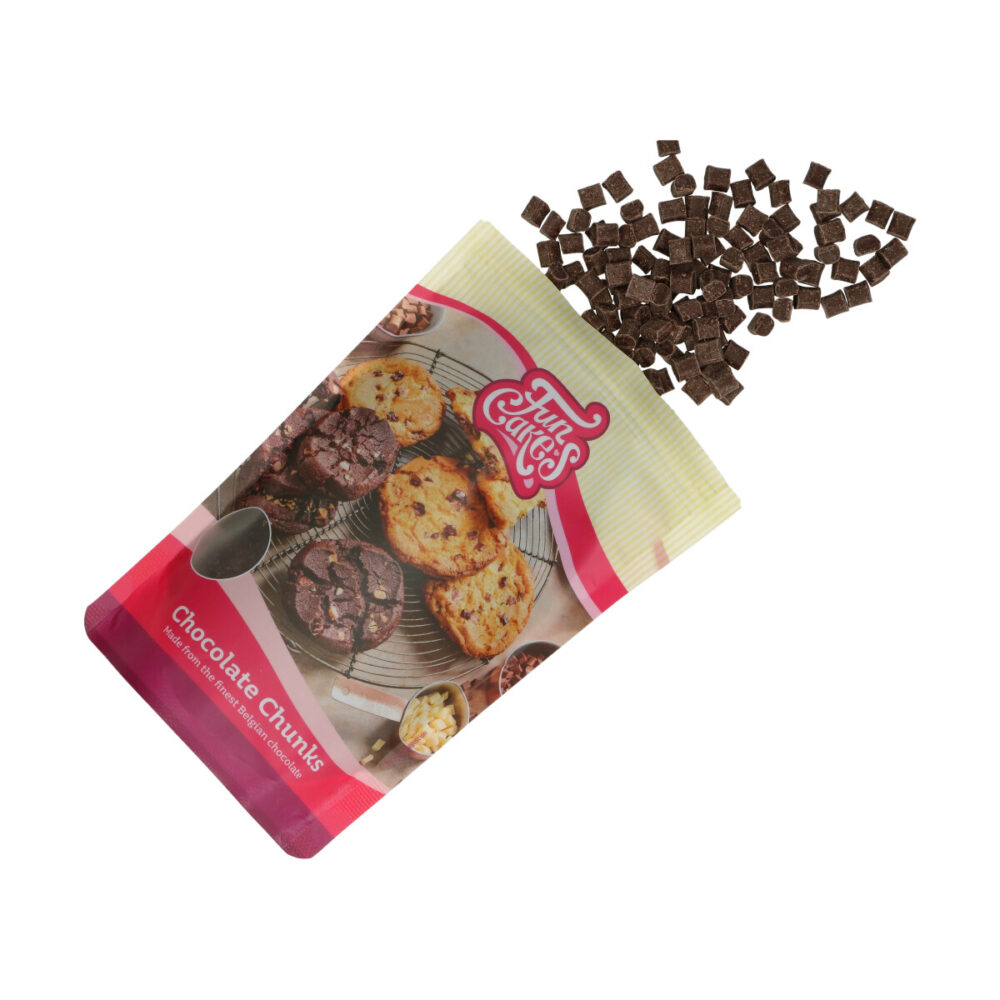 F30135 FunCakes Chocolate Chunks Dark 350g Chunks