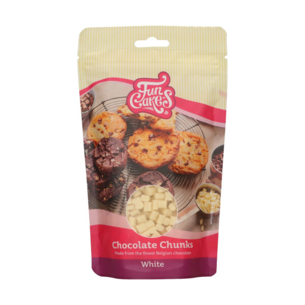 F30145 FunCakes Chocolate Chunks White 350g