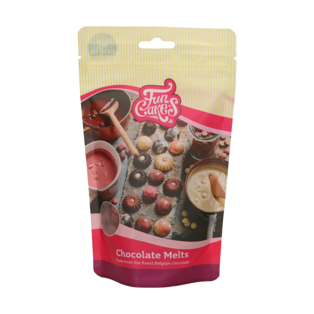 F30150 FunCakes Chocolate Melts Ruby 250g