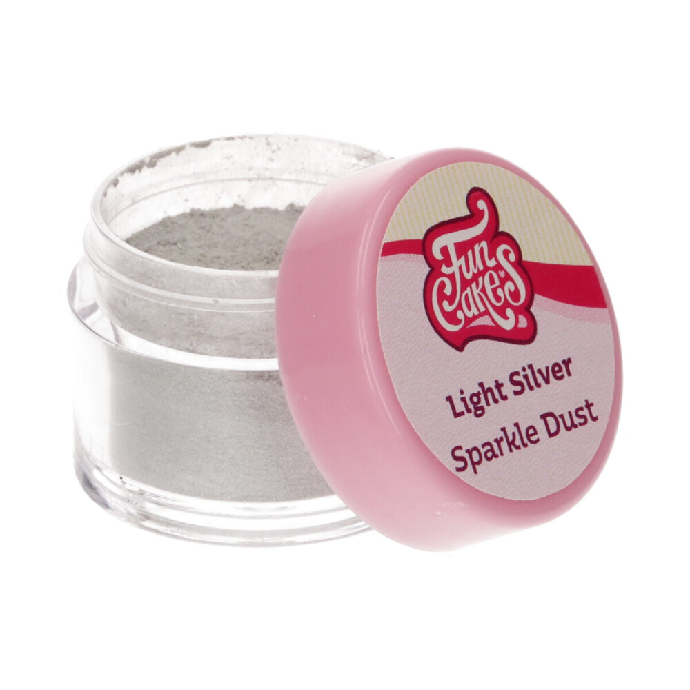 F41005 FunCakes Sparkle Dust Light Silver Jar
