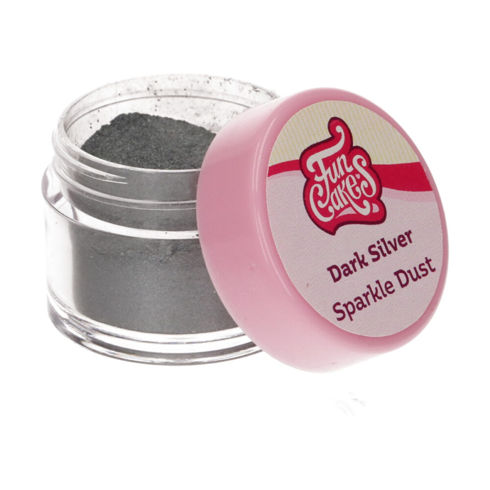 F41055 FunCakes Sparkle Dust Dark Silver Jar