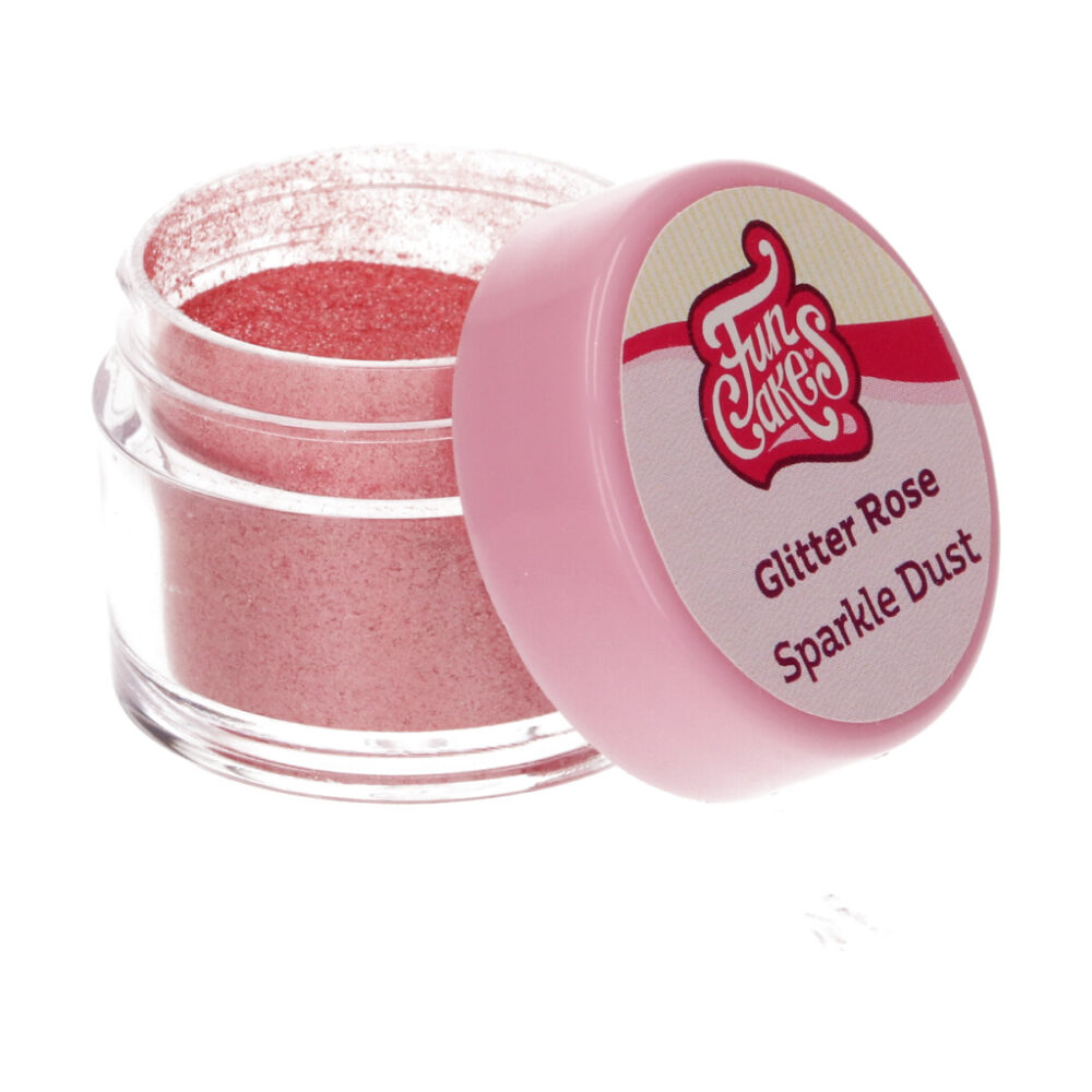 F41075 FunCakes Sparkle Dust Glitter Rose Jar