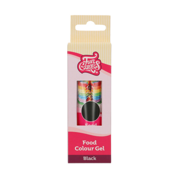 F44105 FunCakes Food Colour Gel Black 30g