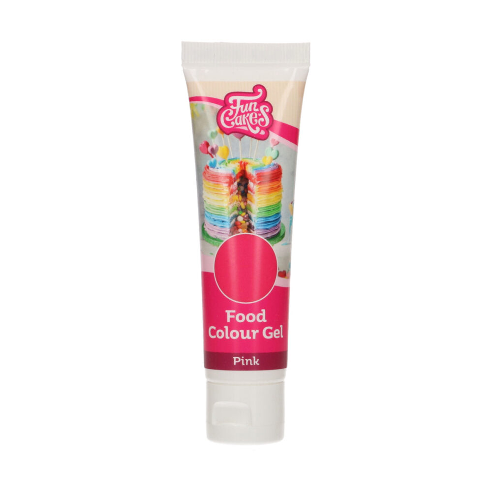 F44110 FunCakes Food Colour Gel Pink 30g Tube