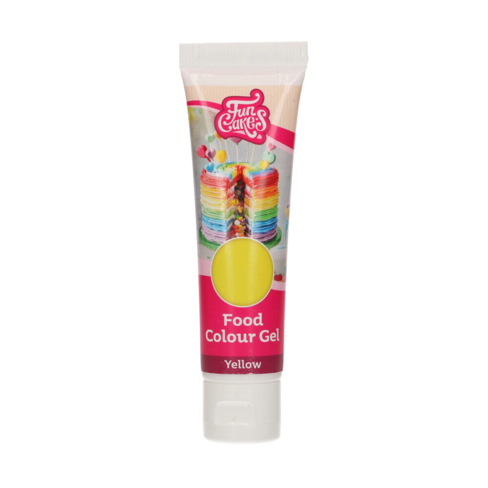 F44115 FunCakes Food Colour Gel Yellow 30g Tube