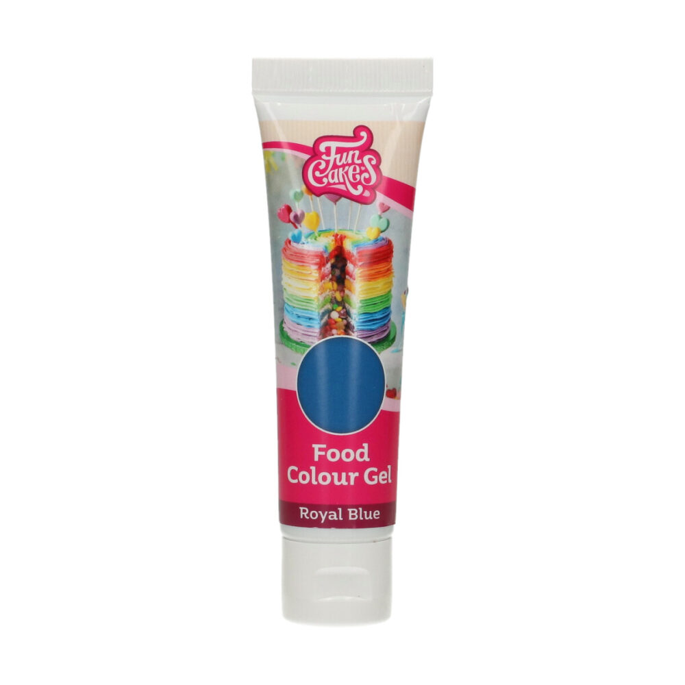 F44135 FunCakes Food Colour Gel Royal Blue Tube