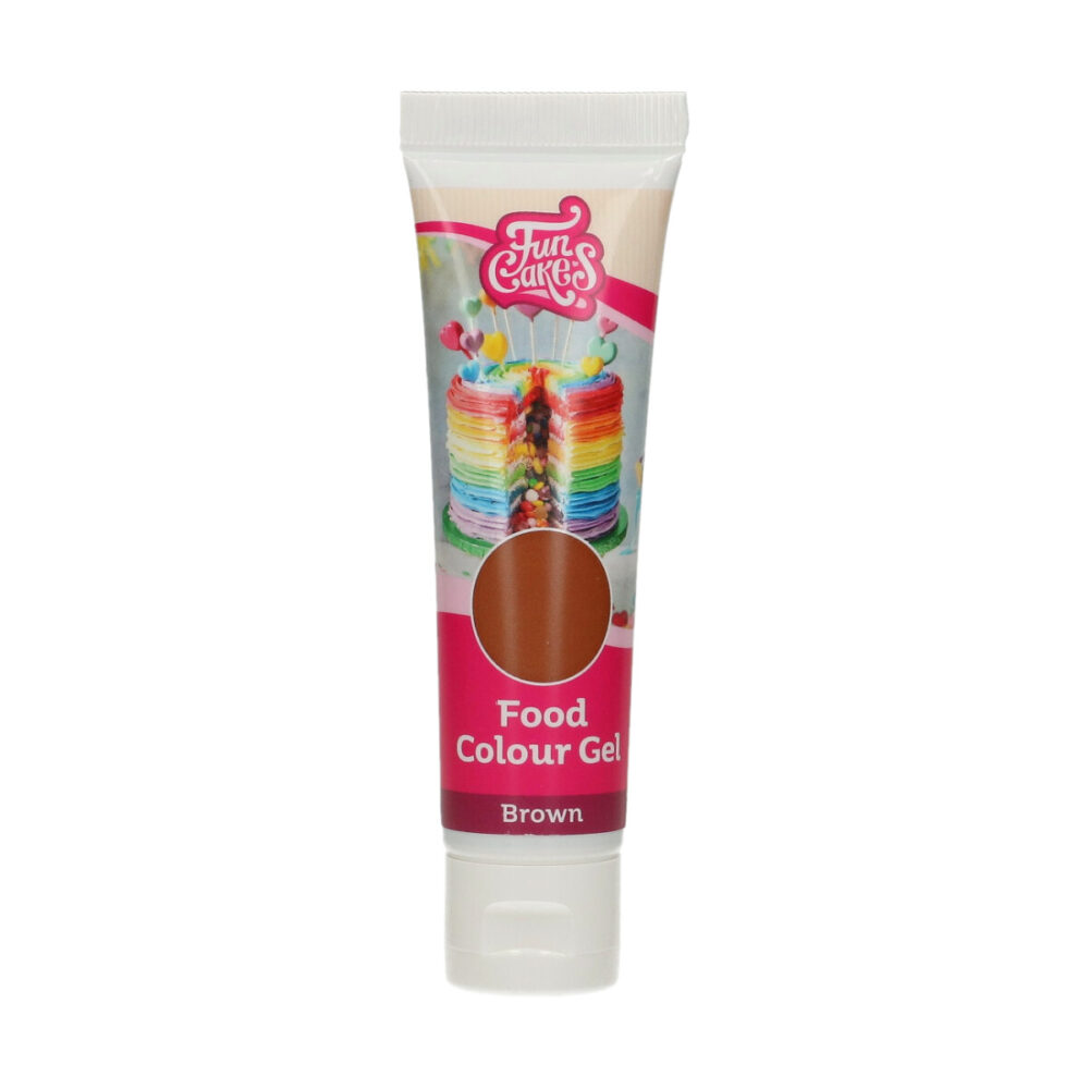 F44140 FunCakes Food Colour Gel Brown Tube
