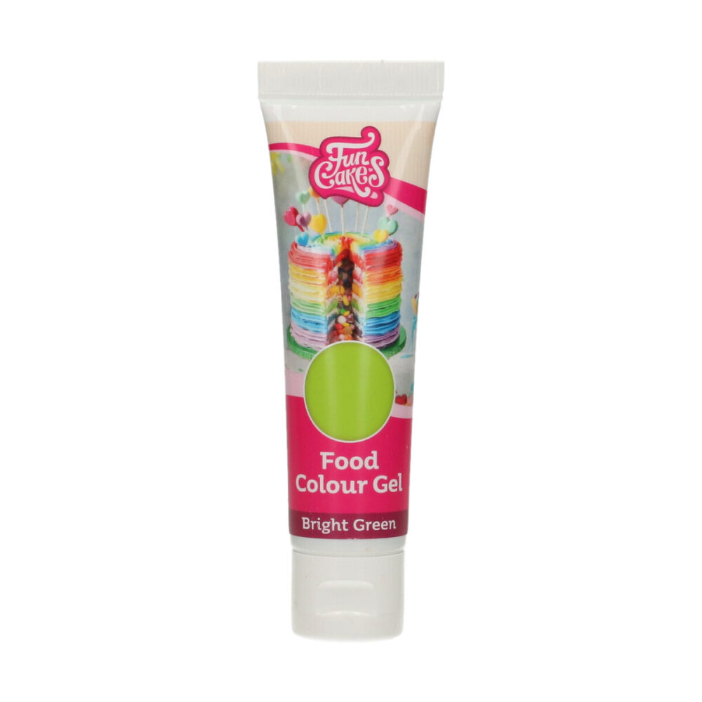 F44155 FunCakes Food Colour Gel Bright Green Tube