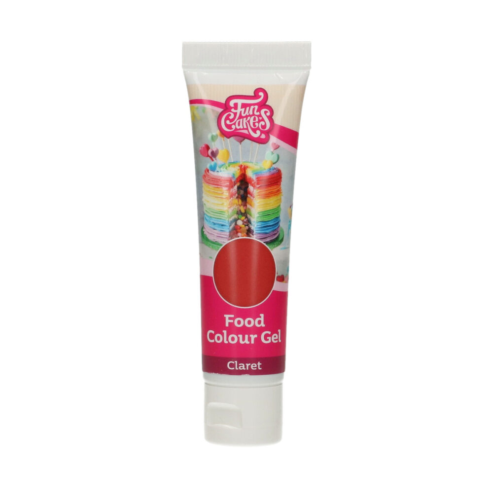 F44170 FunCakes Food Colou Gel Claret Tube