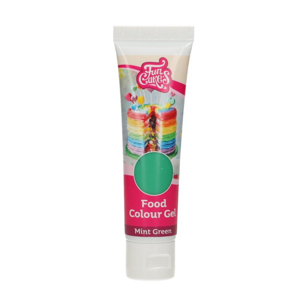F44180 FunCakes Food Colour Gel Mint Green Tube