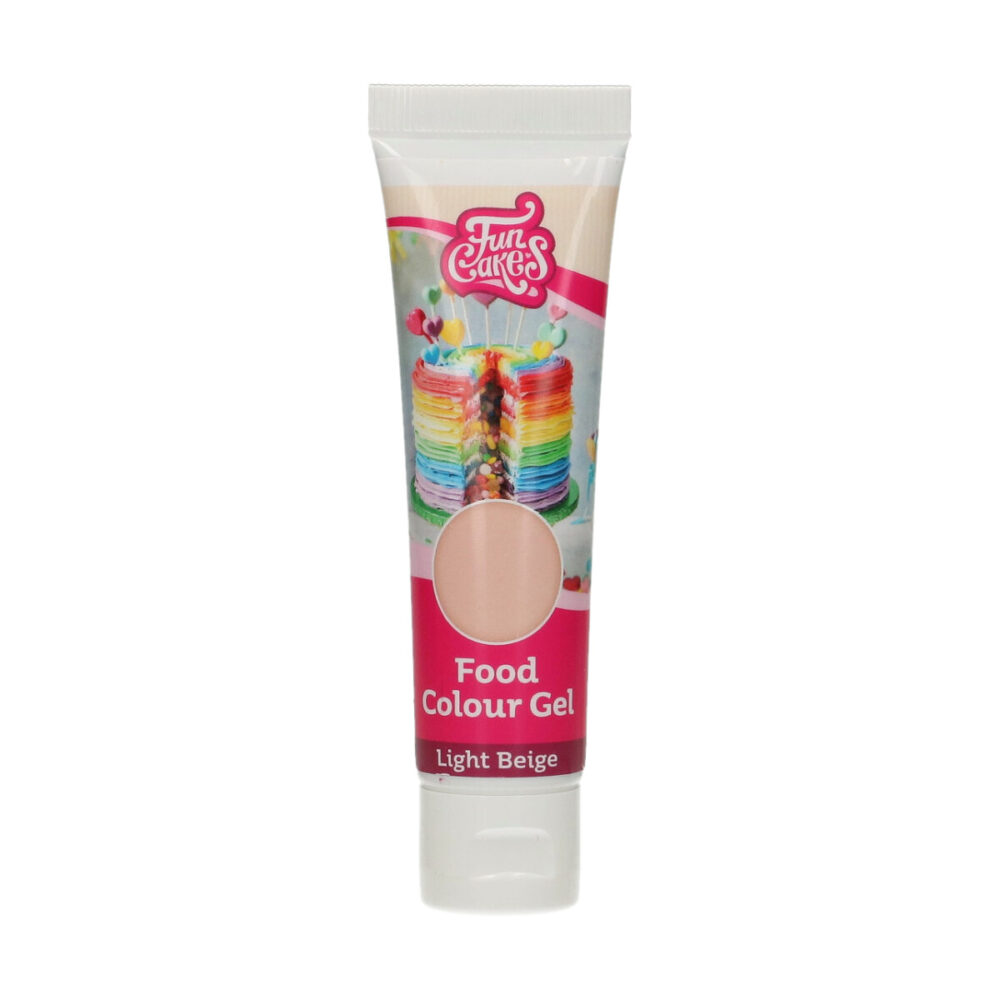 F44185 FunCakes Food Colour Gel Light Beige Tube