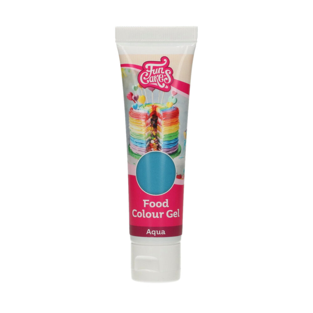 F44190 FunCakes Food Colour Gel Aqua Tube