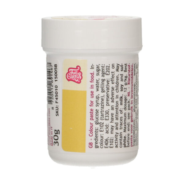 F45010 FunCakes Food Colour Paste Yellow