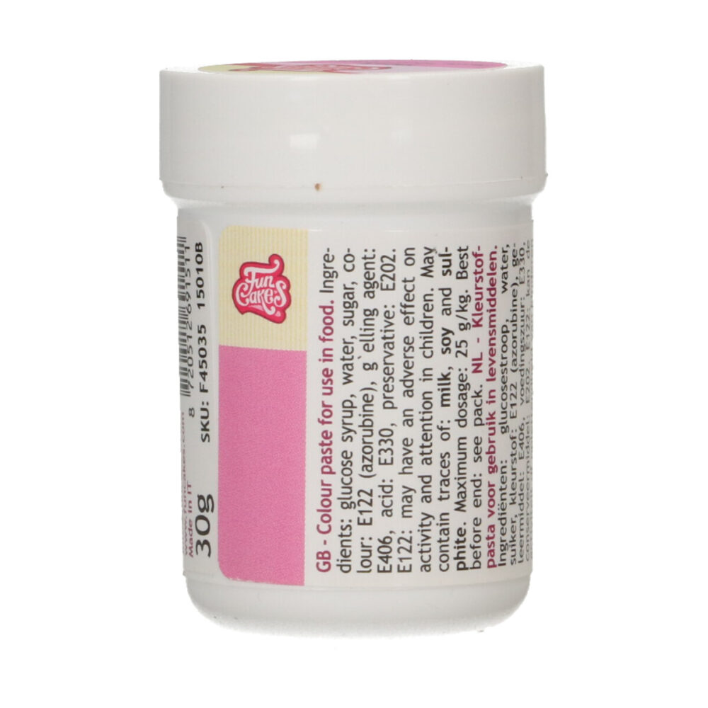 F45035 FunCakes Food Colour Paste Pink Food Colour Paste Pink