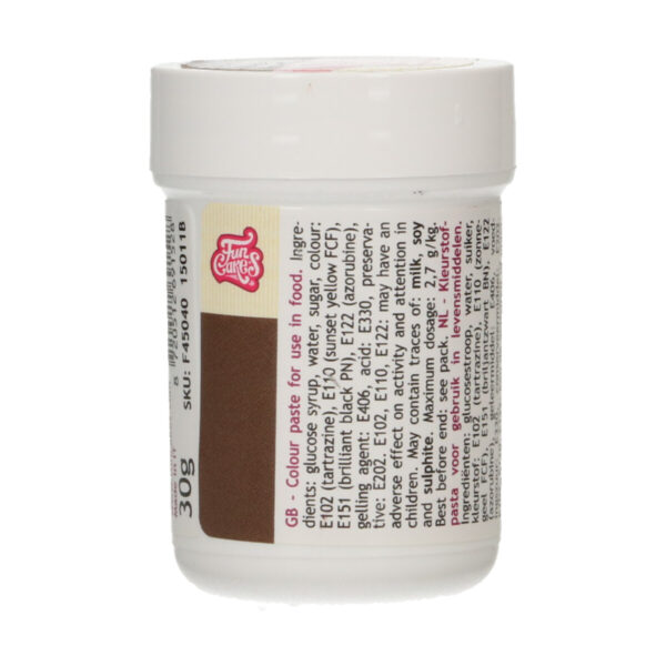 F45040 FunCakes Food Colour Paste Dark Brown
