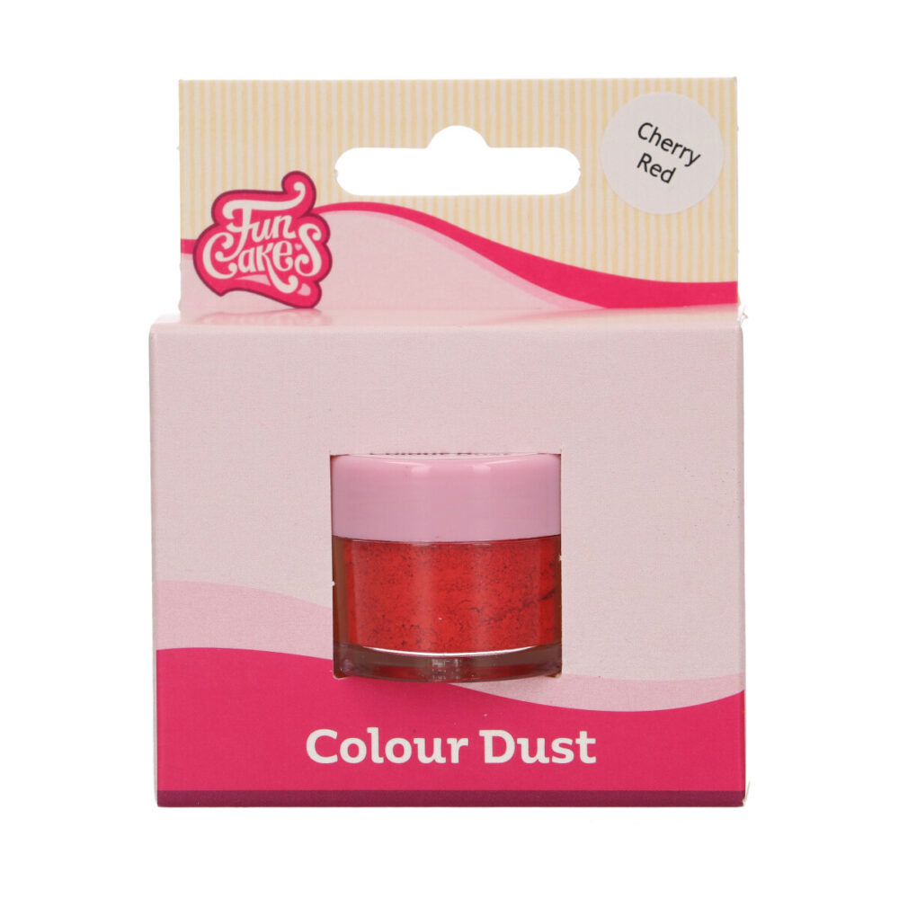 F45220 FunCakes Colour Dust Cherry Red Colour Dust Cherry Red