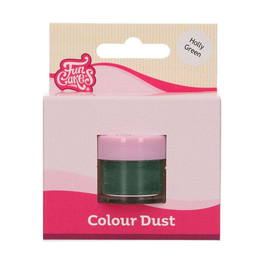 F45260 FunCakes Colour Dust Holly Green Colour Dust Holly Green