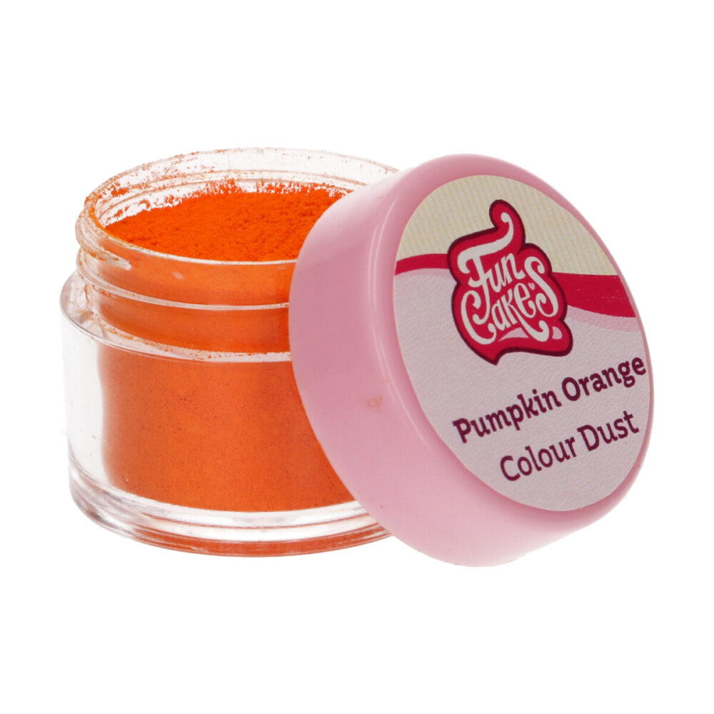 F45265 FunCakes Colour Dust Pumpkin Orange Jar