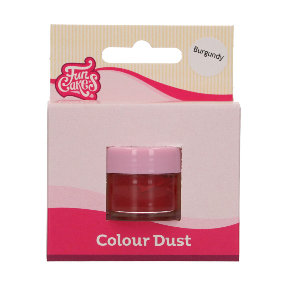 F45290 FunCakes Colour Dust Burgundy Colour Dust Burgundy