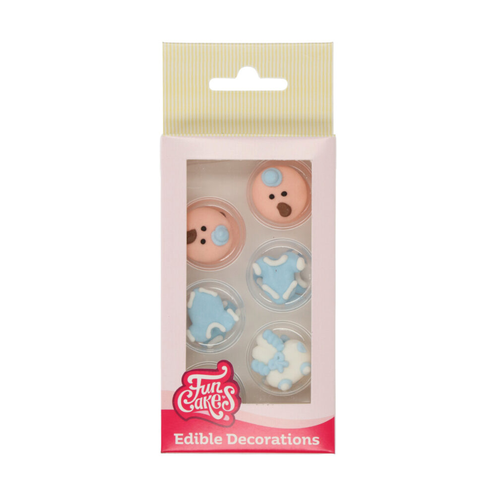 F50100 FunCakes Edible Decorations Baby Blue Suikerdecoratie Baby Blauw