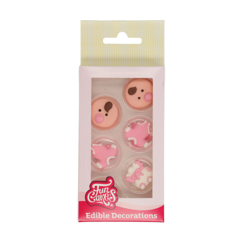 F50105 FunCakes Edible Derations Baby Girl Suikerdecoratie Baby Roze