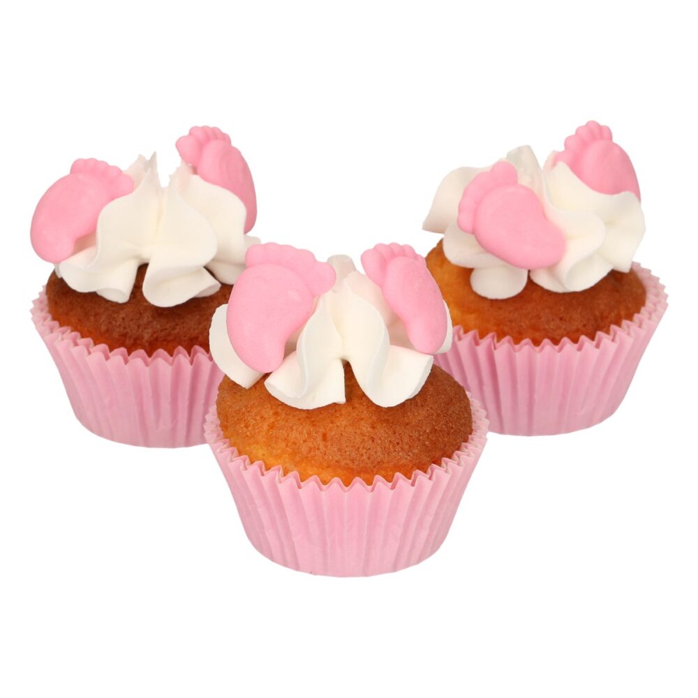 F50115 FunCakes Sugar Decoration Baby Feet Pink3