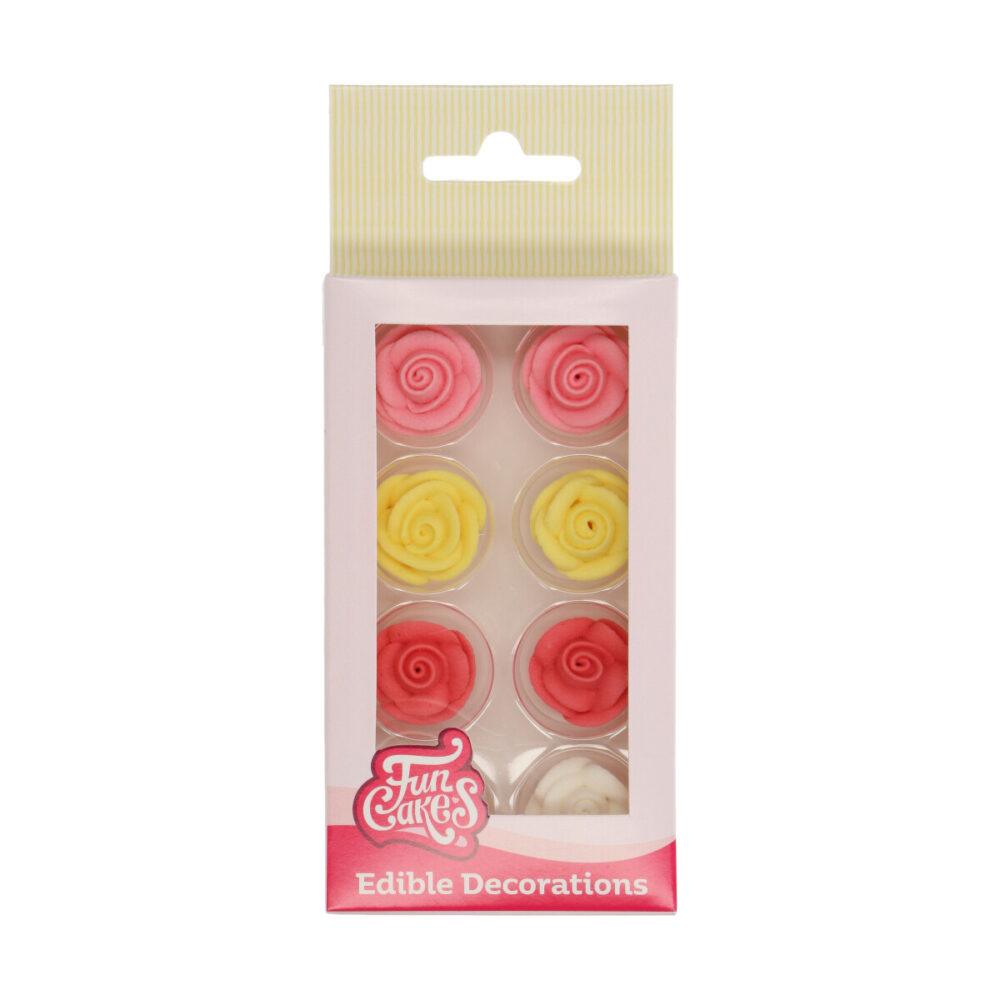 F50160 FunCakes Sugar Decorations Roses Sugar Decorations Roses