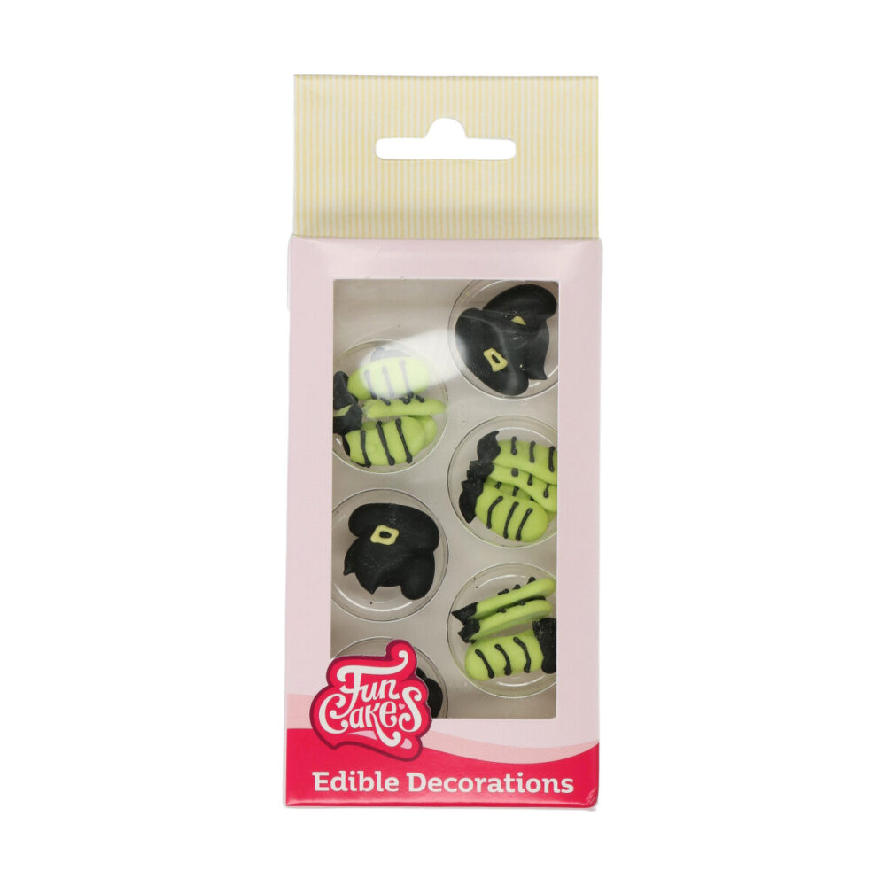 F50285 FunCakes Edible Decorations Witch Hat Legs Suikerdecoratie Heksenhoed en Benen