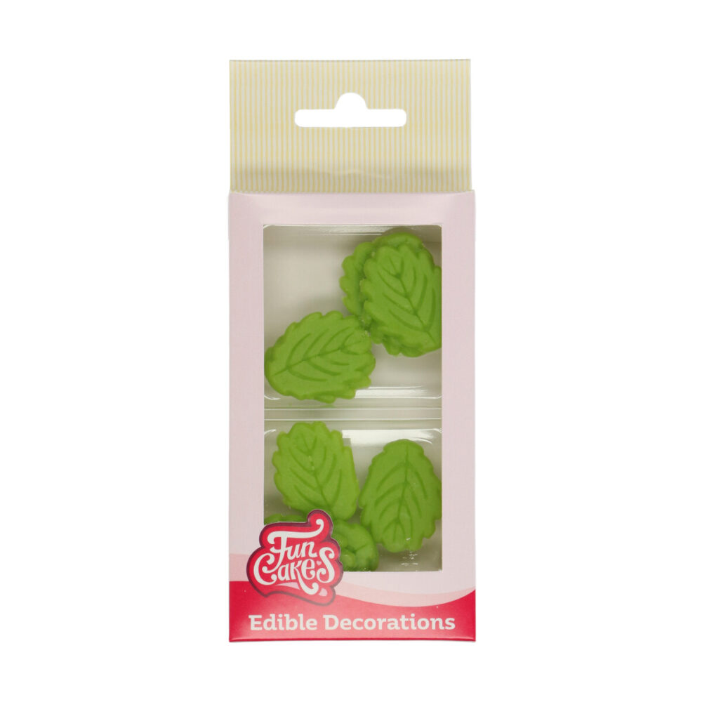 F50400 FUnCakes Edible Decorations Leaves Marsepein Decoratie Blaadjes