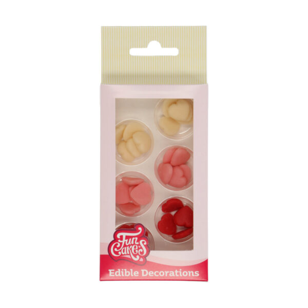 F50420 FunCakes Edible Decorations Hearts Small
