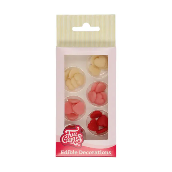 Marzipan Decorations Hearts Small Assorti