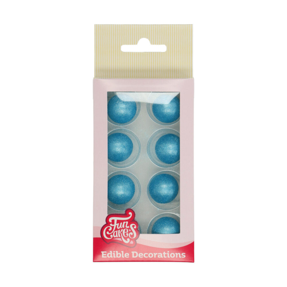 F50525 FunCakes Choco Balls Blue Parel Choco Ballen Blauw