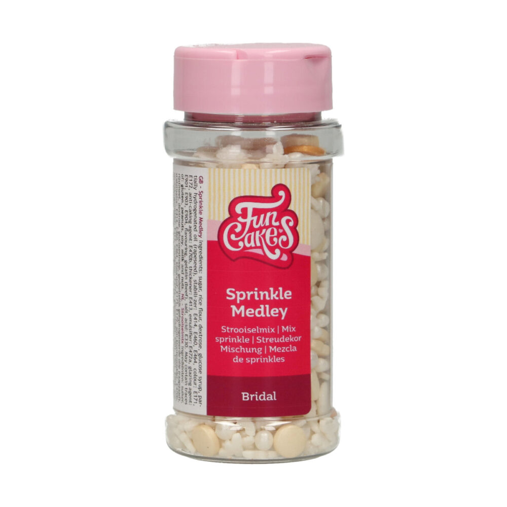 F51145 FunCakes Sprinkle Medley Bridal 60g Sprinkle Medley Bridal