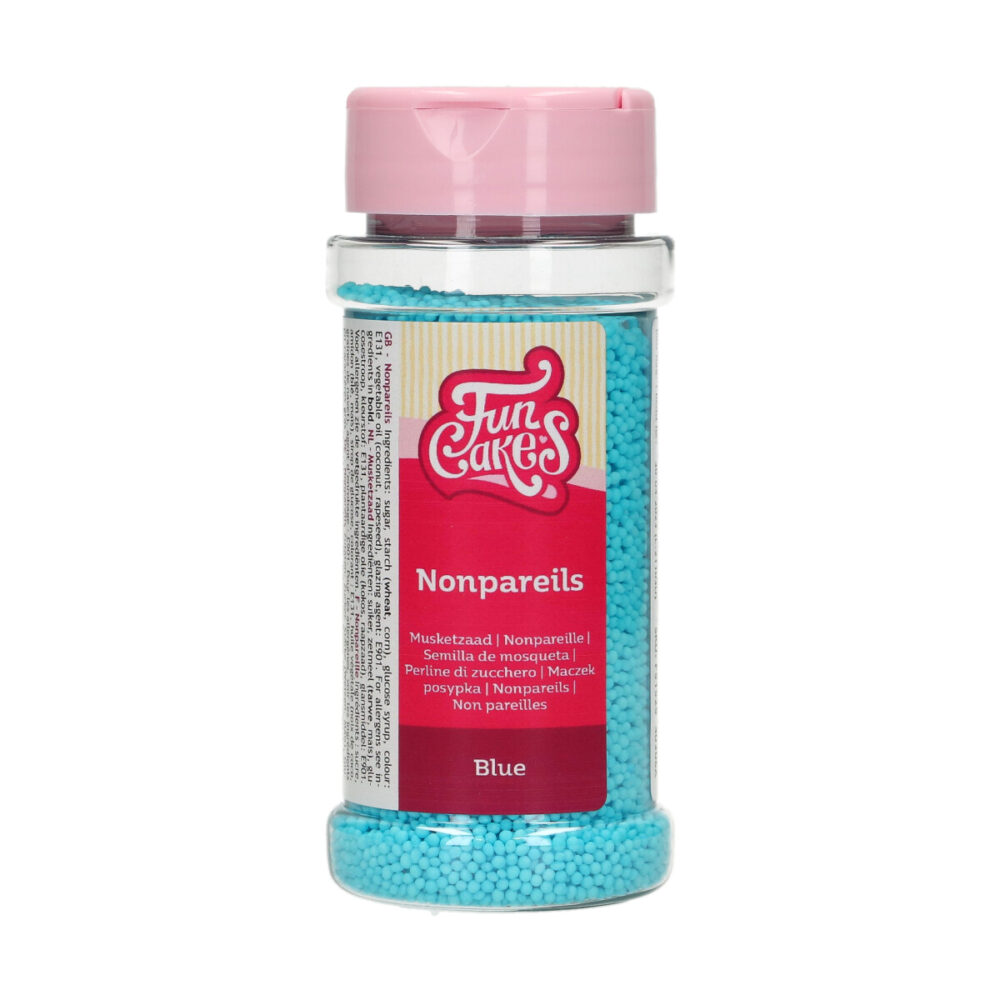F51525 FunCakes Nonpareils Blue 80g Nonpareils Light Blue