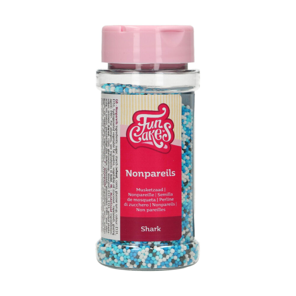 F51580 FunCakes Nonpareils Shark Mix 80g Nonpareils Shark Mix
