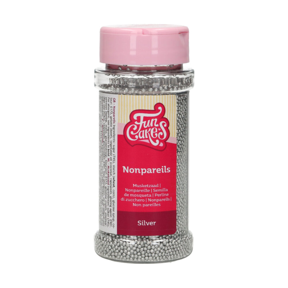F51600 FunCakes Nonpareils Silver 80g Nonpareils Silver