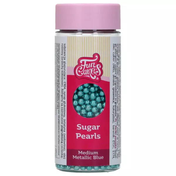 Sugar Pearls Medium Metallic Blue