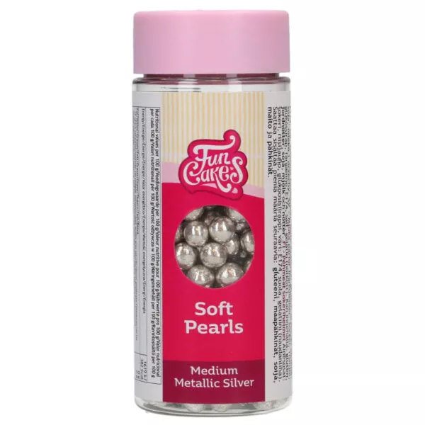 Soft Pearls Medium Metallic Silver