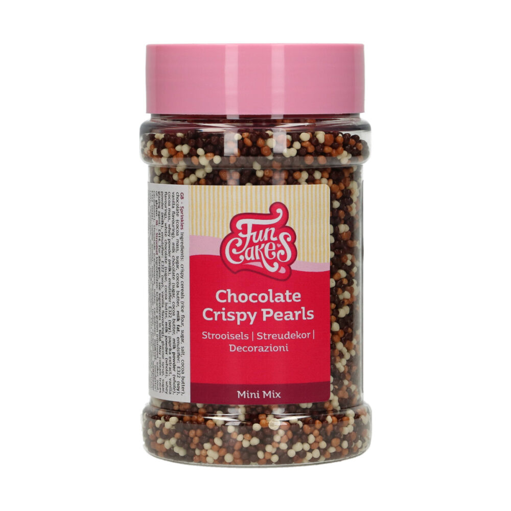 F51925 FunCakes Chocolate Crisoy Pearls Mini Mix 175g Mini Chocolade Crispy Pearls Mix