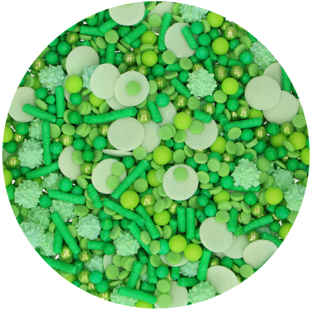 F51975 FunCakes Sprinkle Medley Green 65g Sprinkles
